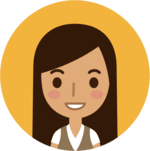 An avatar of a woman with brown hair.